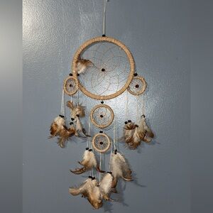 Bohemian Dreamcatcher with Feathers